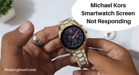 michael kors smart watch will not turn on|Michael Kors Smartwatch Screen Not R.